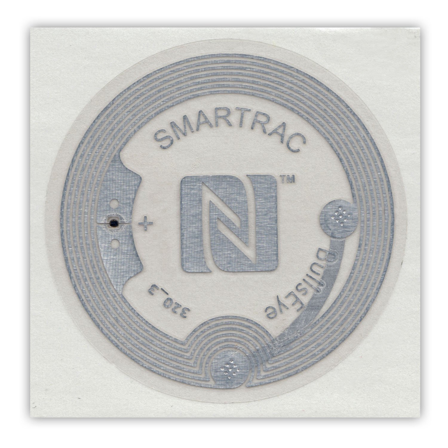 Bílý NFC tag NTAG216 kulatý
