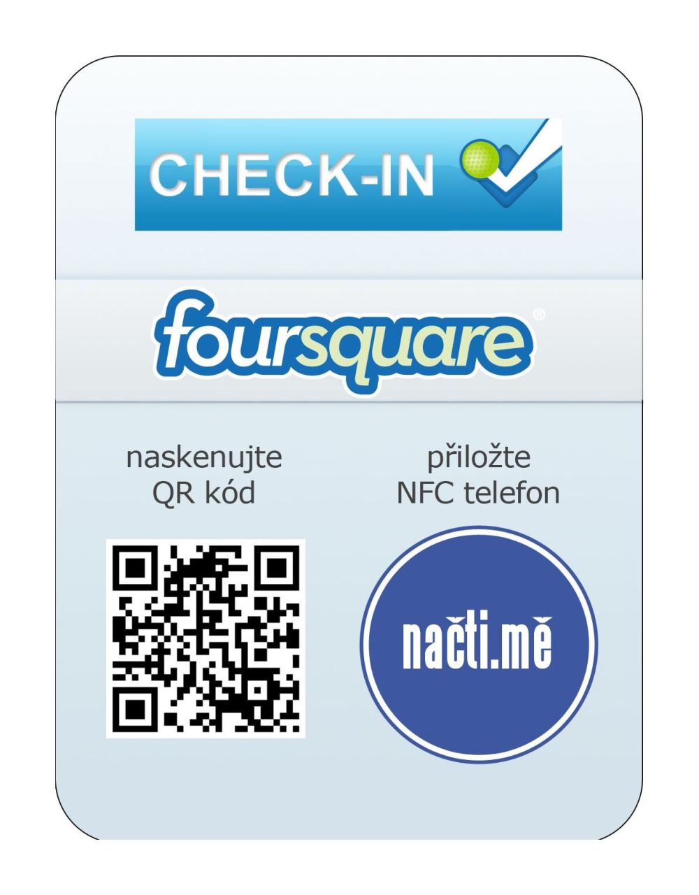 NFC štítek Foursquare Venue
